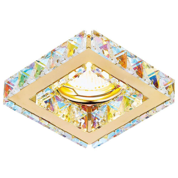 Ambrella Встраиваемый точечный светильник K110 PR/G золото/перламутровый хрусталь MR16