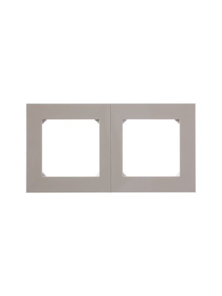 Купить ABB EPJ Levit кофе макиато / белый Рамка 2 поста, 2CHH015020A6018
