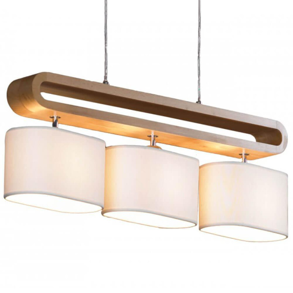 Lussole S.R.L Металл/дерево Хром / дерево Ткань Подвес E27 10W GRLSF-2113-03 Lussole S.R.L Металл/дерево Хром / дерево Ткань Подвес E27 10W GRLSF-2113-03