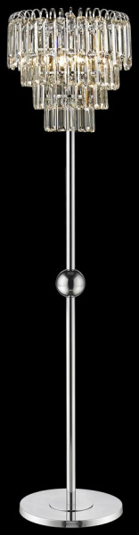 Wertmark WE130.04.105 Торшер Хром/Прозрачный E14 4*40W