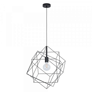 Eglo 43359 Подвес STRAITON, 1X60W(E27), 515, сталь, черный