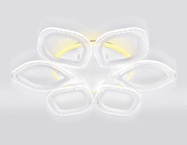 Купить Ambrella Потолочный светодиодный светильник с пультом FA4175/6 WH белый 3000+6400K/4200K/6400+3000K 90W D560*75 (ПДУ ИК)