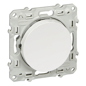 SE Odace Бел Переключатель 1-клавишный с подсветкой LED S52R263