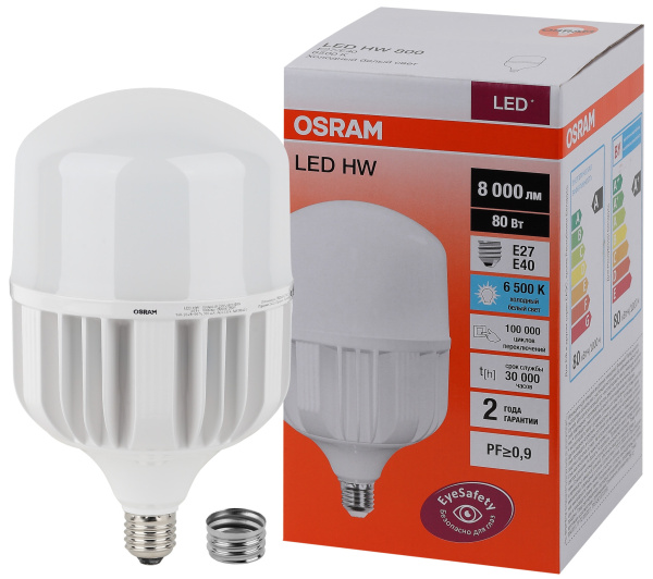 Osram LED HW 80W/865 230V E27/E40 8X1 4058075576957