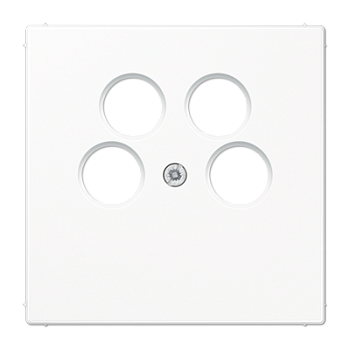 JUNG Крышка для SAT-TV-розетки белая LS990-4SAT2WW