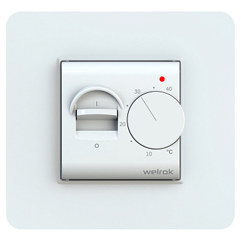 Welrok mex Терморегулятор мех. для теплого пола 16А, 3000ВА., пол 5-40град.