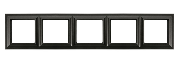 JUNG EcoProfi Standart Черный матовый Рамка 5-ая EPS485SWM