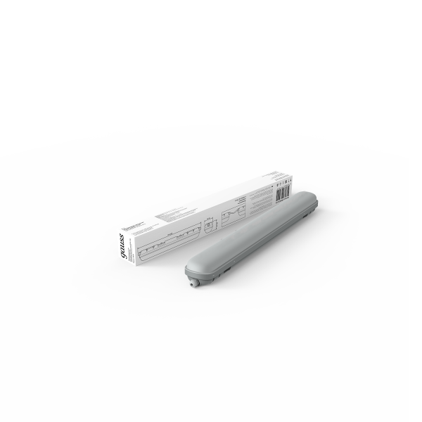 Купить Gauss Светильник линейный СПП-176 EVO 18W 1980lm 6500K 200-240V IP65 600*76*66мм соед в лин LED 864424318