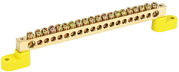 IEK Шина PE земля на двух угловых изол ШНИ-8х12-20-У2-Ж