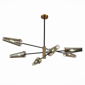ST Luce SL1209.302.06 Светильник потолочный Бронза,Черный/Дымчатый E14 6*40W ST Luce SL1209.302.06 Светильник потолочный Бронза,Черный/Дымчатый E14 6*40W