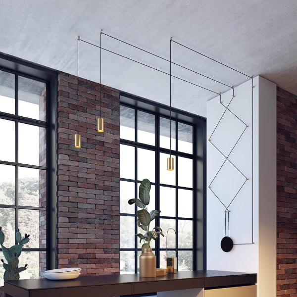 Купить Odeon Light 3898/3 ODL20 41 черный/золот./металл Накладн св-к GU10 50W*3 (повод 7м, 10 крепл. в компл-те) LUCAS