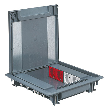 Legrand Коробка напольная 50мм с крышкой под ковровое покрытие 16 модулей 088070