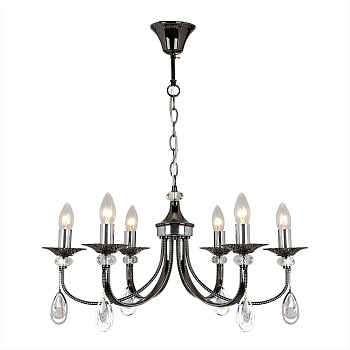 Citilux CL417161 Оксфорд Черн.Хром+Хром Светильник Люстра