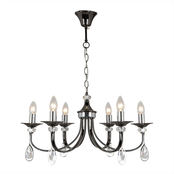 Citilux CL417161 Оксфорд Черн.Хром+Хром Светильник Люстра