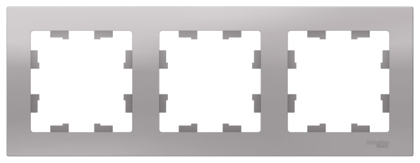 Купить Systeme Electric AtlasDesign Алюминий Рамка 3-ая, универсальная