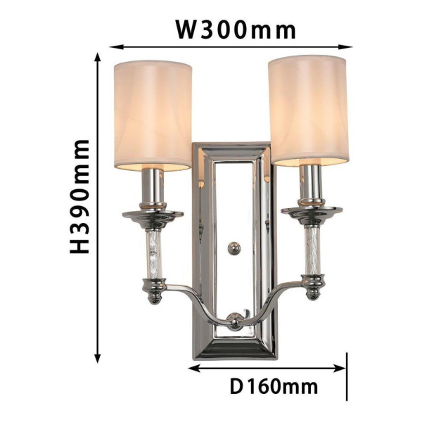 Купить Favourite Бра D160*W300*H390/ 2*E14*40W, excluded 2930-2W