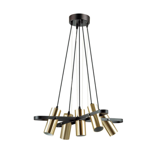Купить Lumion 3714/5A LN18 091 золотой, чёрный Люстра GU10 220V CLAIRE