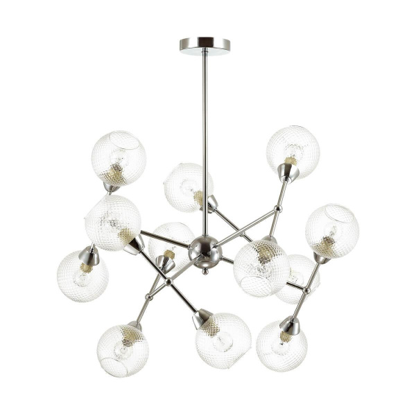 Купить Lumion 4438/12C LN20 049 хром, стекло Люстра потолочная E14 12*40W 220V EVERLY