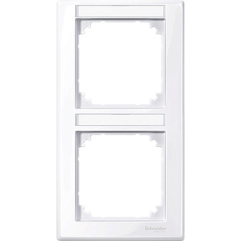 SE Merten SM Бел Актив Рамка 2-ая с полем для надписи вертикальная (MTN470225)