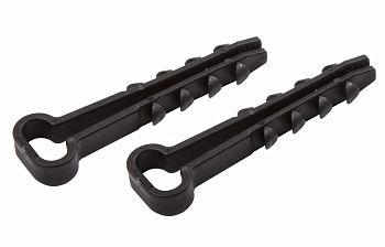 PROconnect Дюбель-хомут нейлоновый прямоугольный 5-10 мм, черный, упаковка 100 шт. 07-4621