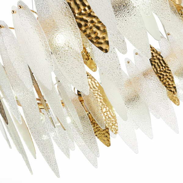 Купить ST Luce SL1224.203.10 Люстра подвесная Золото/Прозрачный, Белый E14 10*60W