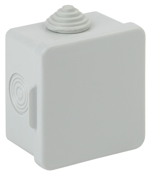 ЭРА KOR-65-65-50-4g Коробка распаячная открытой установки КОР 65х65х50мм с гермовводами 4 вх. IP54