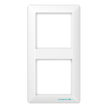 JUNG AS 500 Белая Рамка 2-ая антибактериальная ABAS582WW