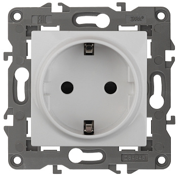 ЭРА 14-2101-01 Elegance Белый Розетка с/з