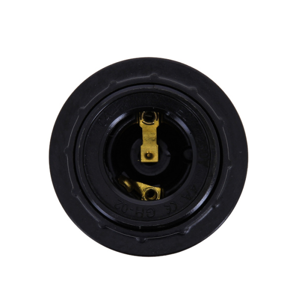 Купить EKF PROxima Патрон карболитовый с кольцом Е27 черн. без наклейки LHC-E27-r