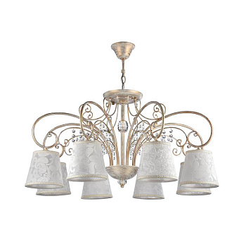 Freya Classic Lorette Белый с Золотом Потолочный светильник E14 40W FR2406-PL-08-WG Freya Classic Lorette Белый с Золотом Потолочный светильник E14 40W FR2406-PL-08-WG