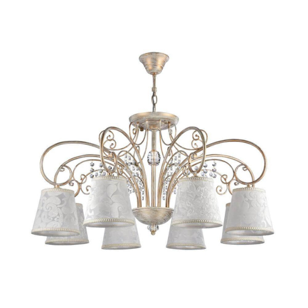 Freya Classic Lorette Белый с Золотом Потолочный светильник E14 40W FR2406-PL-08-WG Freya Classic Lorette Белый с Золотом Потолочный светильник E14 40W FR2406-PL-08-WG