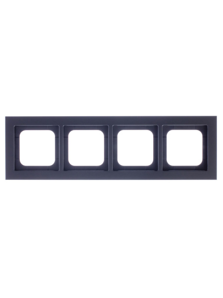 Купить ABB Axcent металл/матовый черный Рамка 4-постовая 2CKA001754A4711
