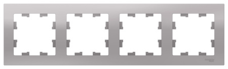 Купить Systeme Electric AtlasDesign Алюминий Рамка 4-ая, универсальная