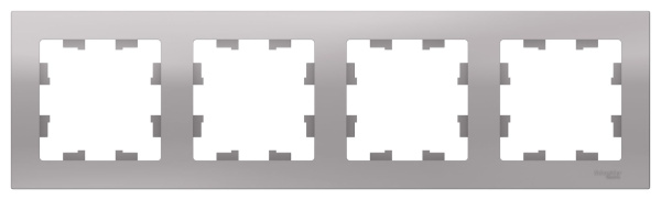 Купить Systeme Electric AtlasDesign Алюминий Рамка 4-ая, универсальная