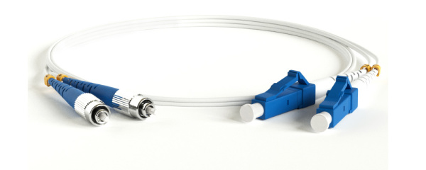 Hyperline FC-D2-9A1-FC/UR-LC/UR-H-3M-LSZH-WH Патч-корд волоконно-оптический (шнур) SM 9/125 (G.657), FC/UPC-LC/UPC, 2.0 мм, duplex, LSZH, 3м 39372