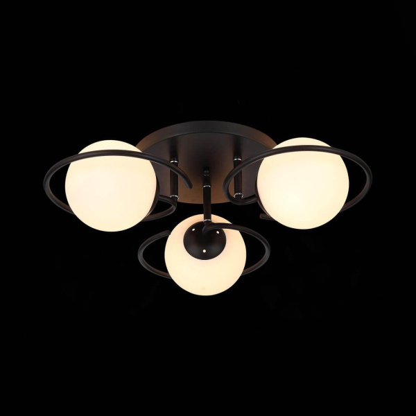 Купить Evoluce SL418.402.03 Люстра потолочная Черный/Белый E27 3*60W