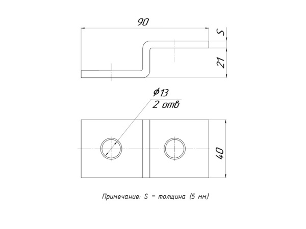 Купить EKF PROxima STRUT-прижим балочный Z-образный (5мм)