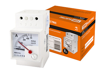 TDM Амперметр А45Д  400/5А-1,5 (DIN-рейка) SQ1102-0304