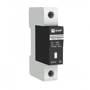 EKF PROxima Ограничитель импульсных напряжений ОПВ-C/1P In 20кА 400В с сигн.
