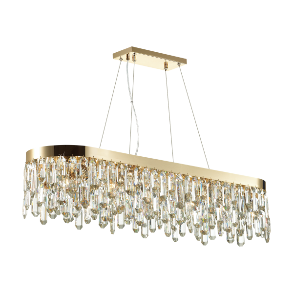 Купить Odeon Light 4986/12 HALL ODL22 385 золотой/хрусталь Люстра E14 12*40W DAKISA