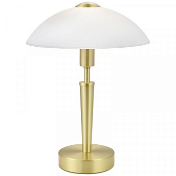 Eglo Лампа настольная SOLO 1 с сенсорн. диммером, 1X60W (E14), латунь 87254