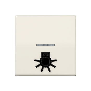 JUNG Клавиша с окошком для подсветки и символом "свет" слоновая кость AS591L1KO5