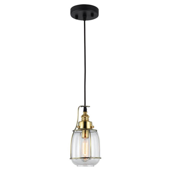 Lussole LOFT Металл Черный / матовое золото Стекло Подвес E14 40W LSP-9677 Lussole LOFT Металл Черный / матовое золото Стекло Подвес E14 40W LSP-9677