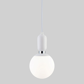 Eurosvet Подвесной светильник с длинным тросом 1,8м 50158/1 белый a043563