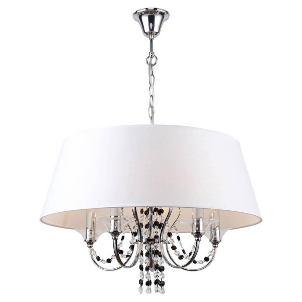 Lussole LGO Металл Хром /  Ткань/стекло Люстра E14 GRLSP-8080