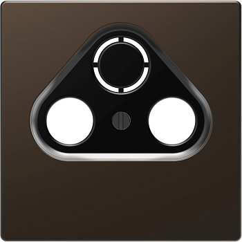 SE Merten D-Life Мокко Накладка центральная TV розетки, 2/3 отверстий MTN4123-6052