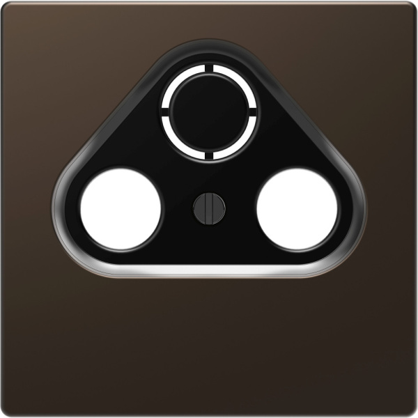 SE Merten D-Life Мокко Накладка центральная TV розетки, 2/3 отверстий MTN4123-6052