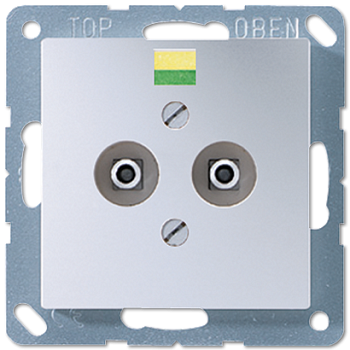 JUNG Штепсельная розетка для выравнивания потенциалов алюминий A565-2AL