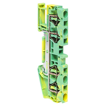 EKF Колодка клеммная пружинная JXB-ST-4 4 вывода земля