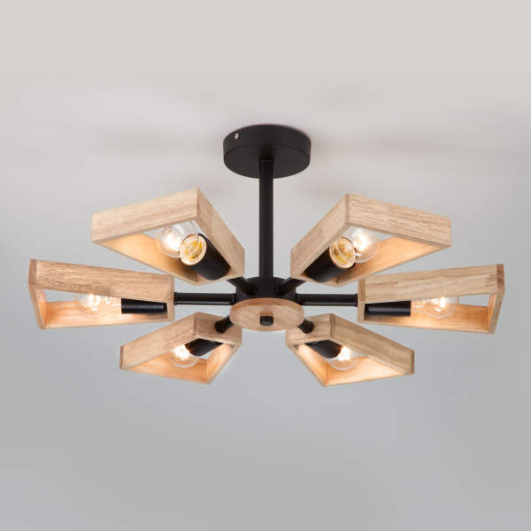 Купить Eurosvet Потолочная люстра в стиле лофт 70056/6 черный 00000081888